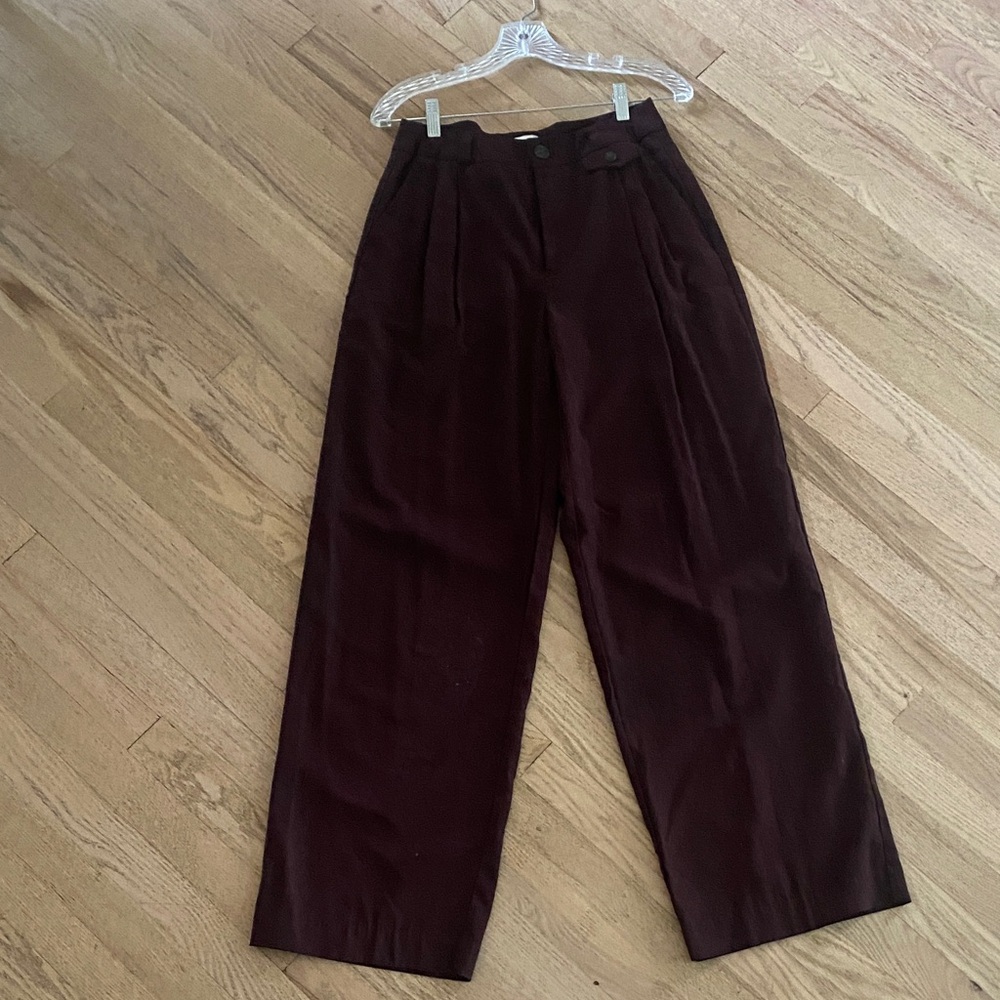 Target a new day Deep Burgundy / brown wide leg Dress Pants